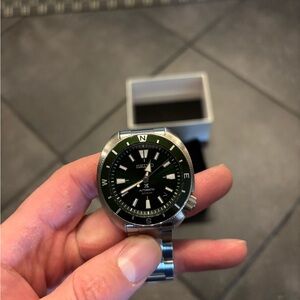 Seiko Land Tortoise Green Dial Automatic Watch